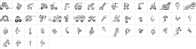 Drivers Regular  glyph index