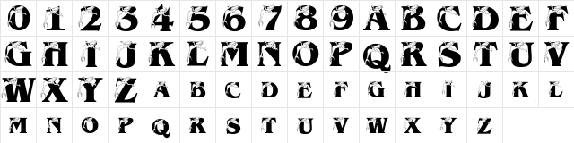 pf_mermaid 300 Regular  glyph index