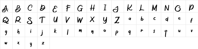 The Osage FREE Regular  glyph index