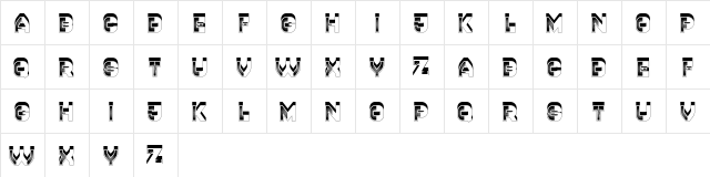 Developer Regular  glyph index