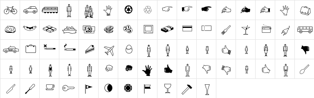 FFDingbats SymbolsTwo  glyph index