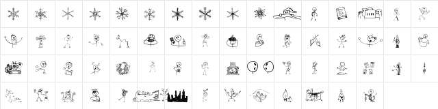 Risus LCB Kringlebats Regular  glyph index