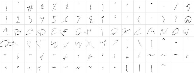 einstein Regular  glyph index