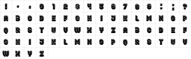 Center Regular  glyph index