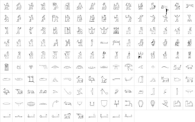 GlyphBasic A  glyph index