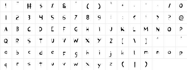 Ozymandias Light Light  glyph index