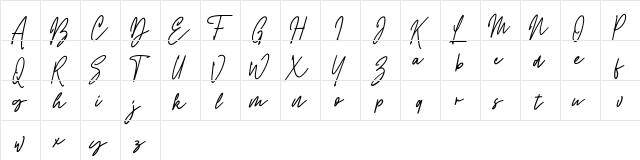 Rattem Hullax Regular  glyph index