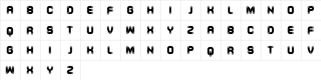 Canal Rustique Regular  glyph index