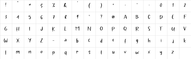 Pig Year Display Regular  glyph index