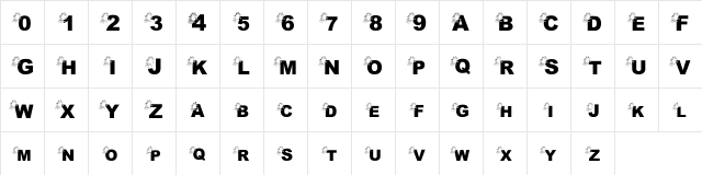 pf_monster-1 Regular  glyph index