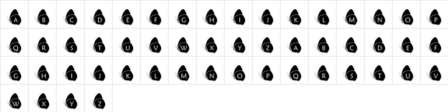 pf_bfly1 Regular  glyph index