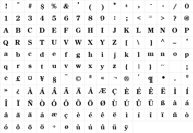 CenturyRetrospectiveSSK SemiBold  glyph index