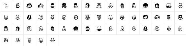 teub Regular  glyph index