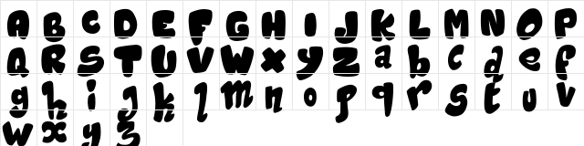 Magic Sound Regular  glyph index