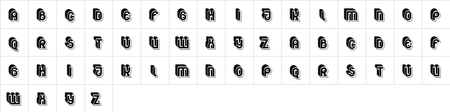 Route Black Regular  glyph index