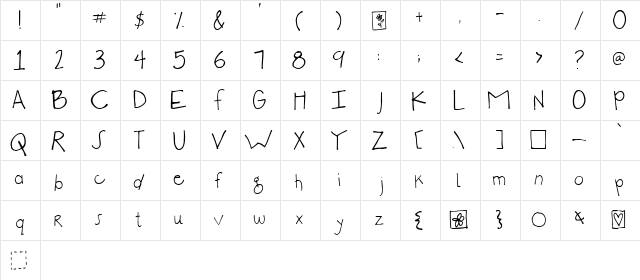 2Peas Primitive Regular  glyph index