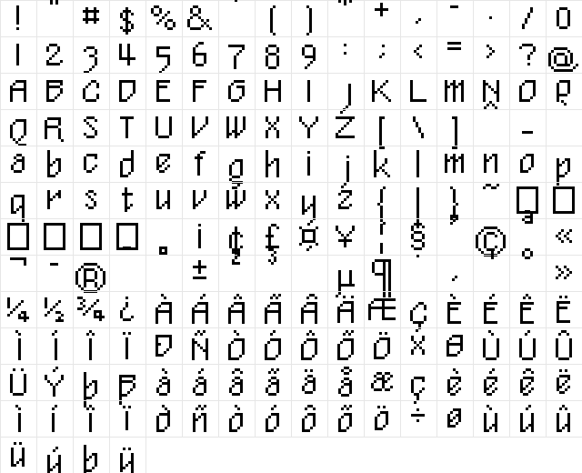 01MnemonixCCC Regular  glyph index