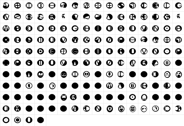 MKLogoSketches Regular  glyph index