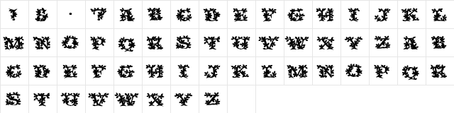VineCapsSSi Bold  glyph index