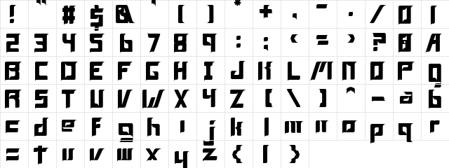 Firgo Regular  glyph index