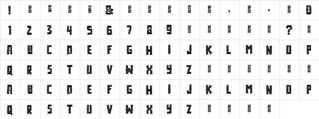 SURVIVOR Regular  glyph index