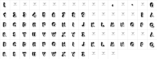 Taco Truck Militia Regular  glyph index