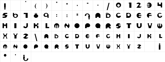 DiscusSCapsSSK Regular  glyph index