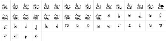 KG SKELETON Regular  glyph index
