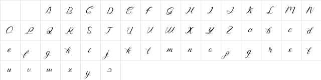 Genttalla Regular  glyph index