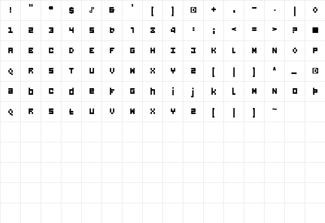 JoeCollege   glyph index