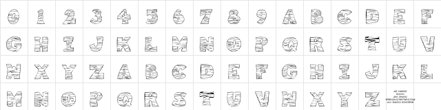 KR Tigrrr Regular  glyph index