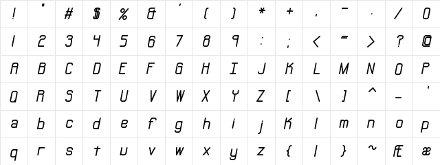 Neural BRK Regular  glyph index