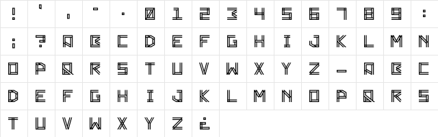 Zambajoun Regular  glyph index