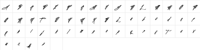 JFK Wall Hunter Demo Juan Jeje JFK Font  glyph index