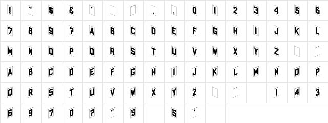 43 Regular  glyph index