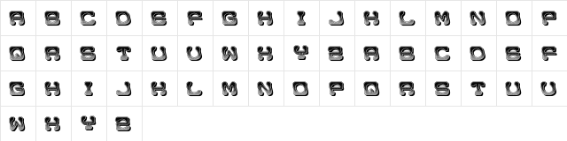 Anabela Regular  glyph index