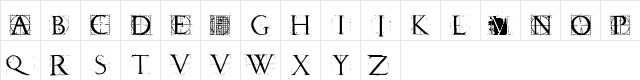 AFChampFleury Regular  glyph index