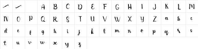 Dentanx Regular  glyph index