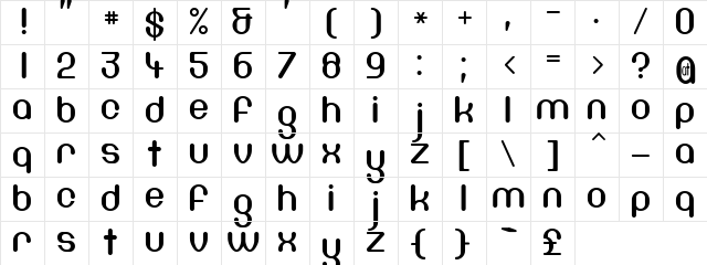 DF667  Chlorine Regular  glyph index