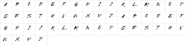 BRICKNESS Regular  glyph index