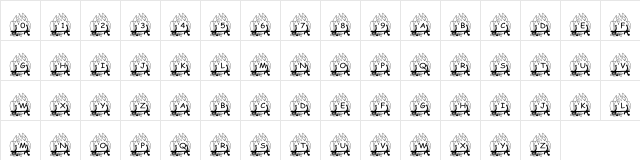 pf_ yulefire1 Regular  glyph index