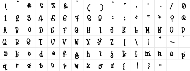 Enthyeda Regular  glyph index