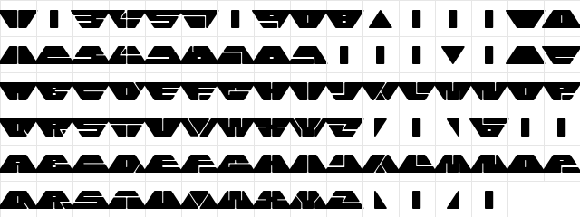cashless Regular  glyph index