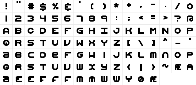 Vertigo Upright 2 BRK Normal  glyph index