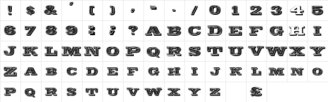 CarnieSCapsSSK Regular  glyph index
