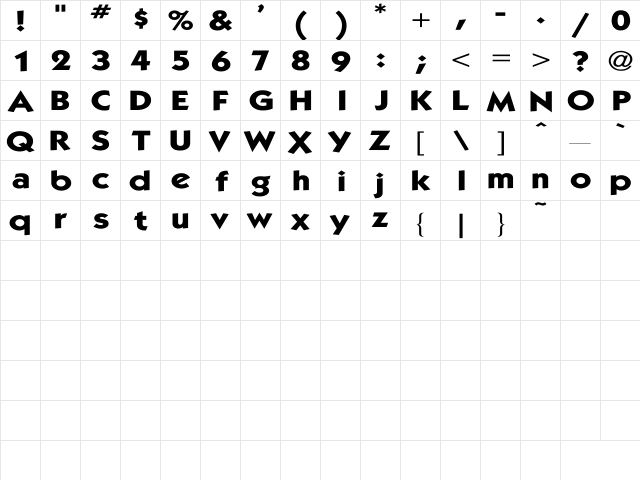 Kabel Wd Book  glyph index