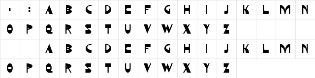 Kozmonauta 2 Regular  glyph index