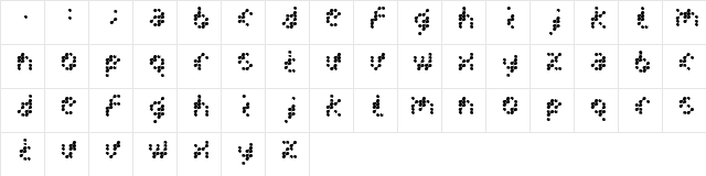 DrNO Medium  glyph index