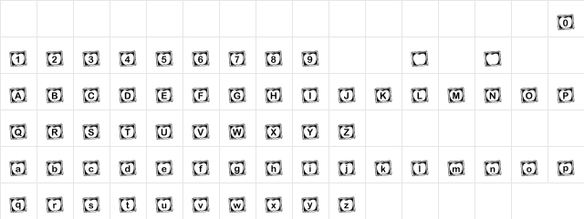 Apple Drink Regular  glyph index