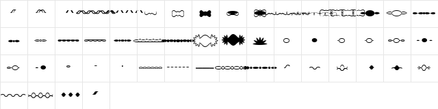 SC Sets1 Regular  glyph index
